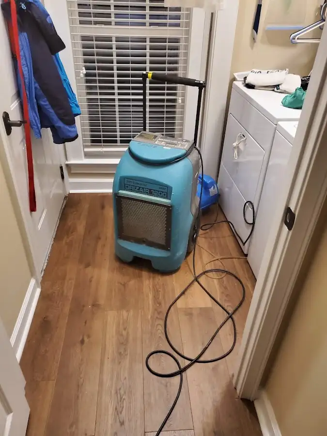 Commercial dehumidifier deployed for Flood Damage Cleanup in South Beloit